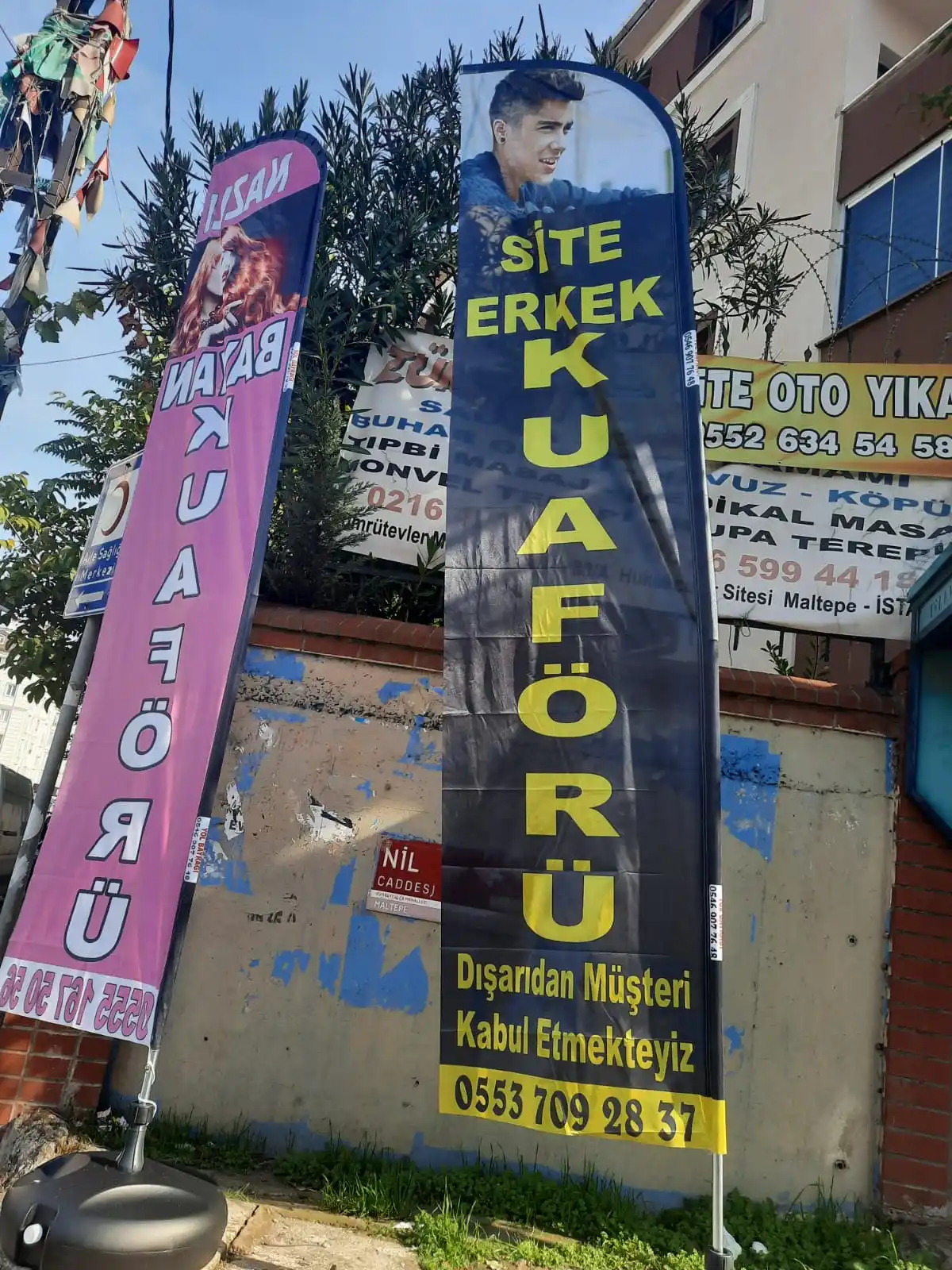 Erkek Kuaförü Yelken Bayrağı-13