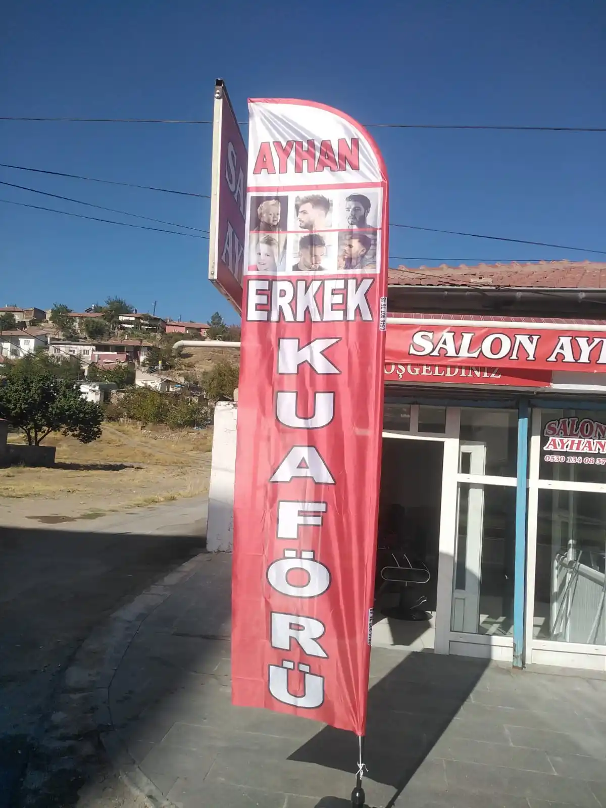 Erkek Kuaförü Yelken Bayrağı-14