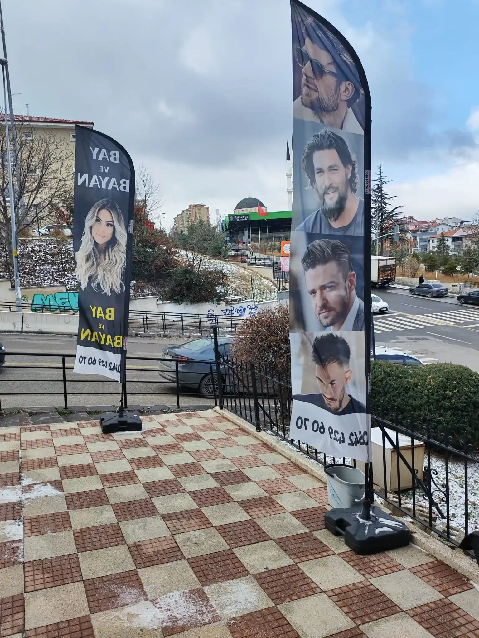 Erkek Kuaförü Yelken Bayrağı-26